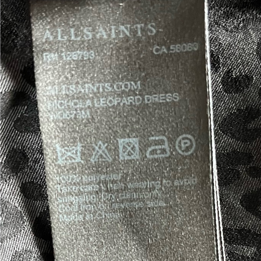 All Saints Black Patterned Dress - Picture 9 of 9